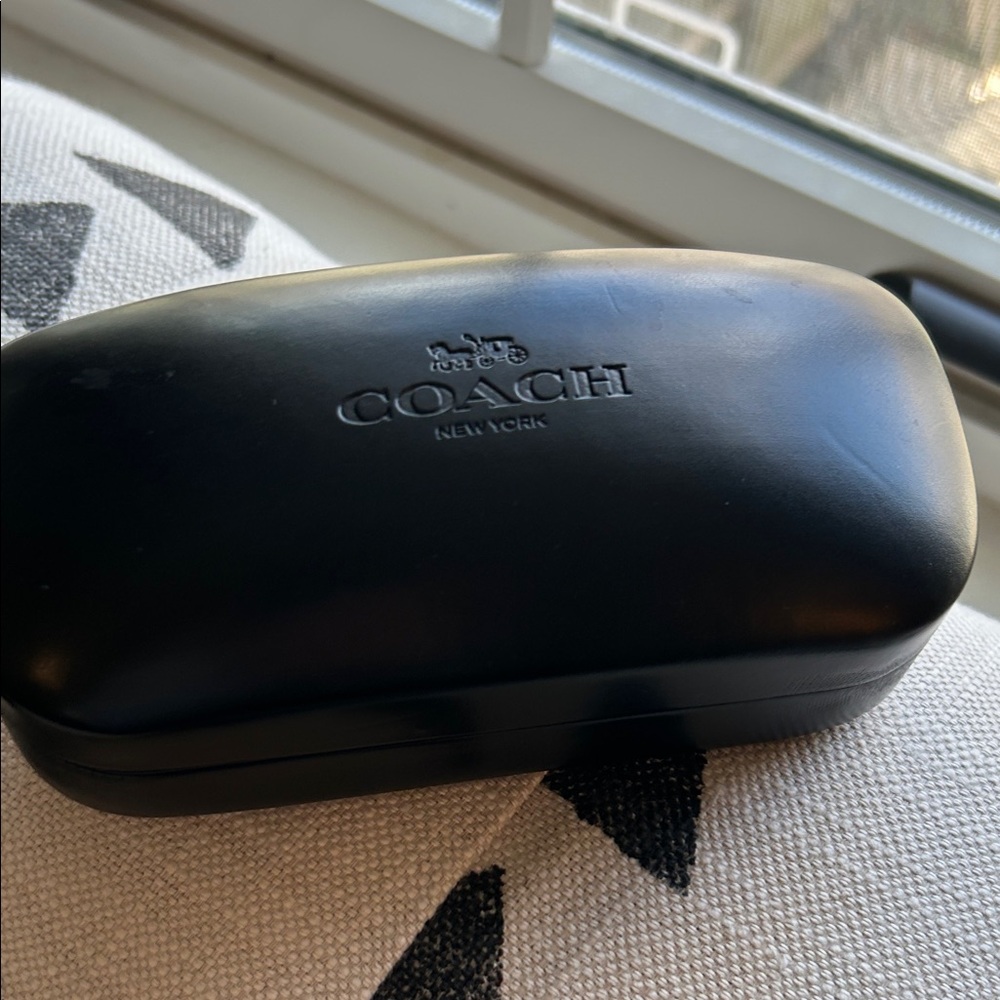Coach sunglasses.  New w/o tags. Brand new Coach case. Grey blue. - Picture 7 of 9